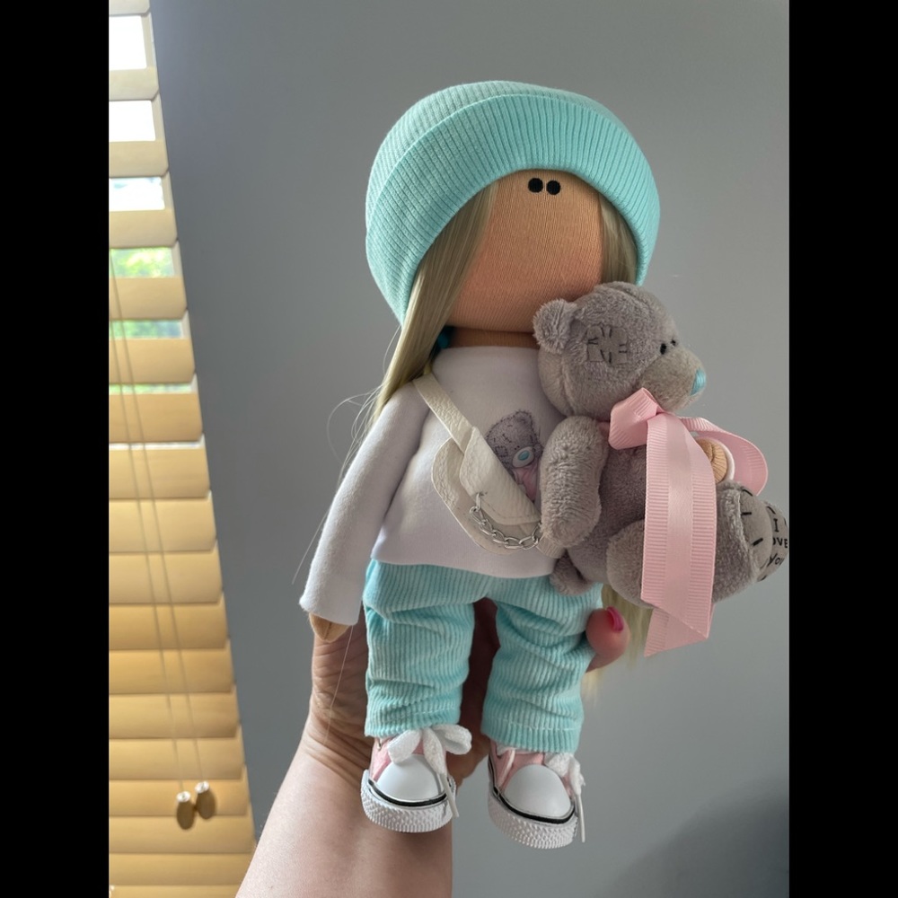 Interior Handmade Doll Textile Doll Gift for Girl